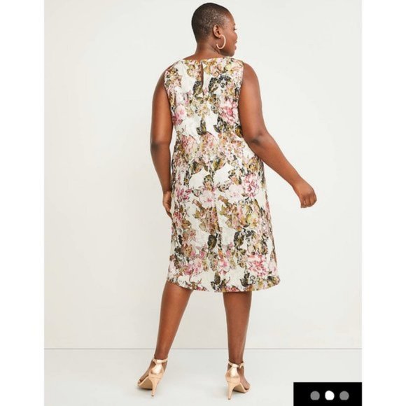 Lane Bryant Printed Lace A-Line Dress NWT Plus Siz - Picture 2 of 3